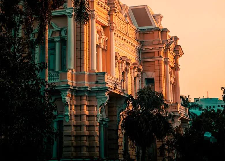 Colonial building Merida Yucatan
